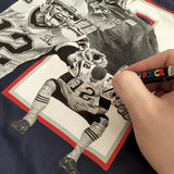 "Tom Brady" Collage auf Replica New England Patriots Trikot