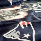 "Tom Brady" Collage auf Replica New England Patriots Trikot