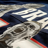 "Tom Brady" Collage auf Replica New England Patriots Trikot