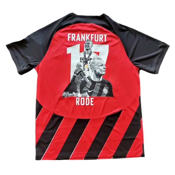 "Sebastian Rode" Collage auf Eintracht Frankfurt Heimtrikot der Saison 2023/24