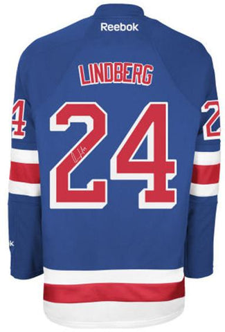 Oscar Lindberg<br>New York Rangers<br>Original signiertes Premier Jersey