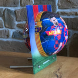 FC Barcelona Fussball<br>Leo Messi<br>im Display