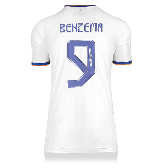 Karim Benzema<br>Real Madrid<br>Original signiertes Trikot 2021/22