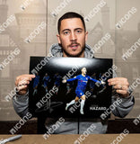 Eden Hazard<br>FC Chelsea<br>Original signiertes Foto<br>„Chelsea Kunstdruck – 100 Chelsea Tore“<br>30 x 40 cm