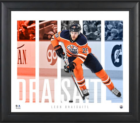 Leon Draisaitl <br>Edmonton Oilers <br>Original Foto <br>38 x 42 cm