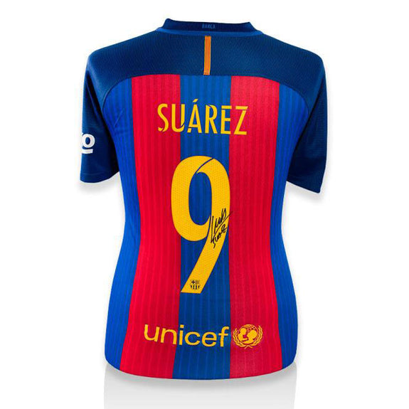 Luis Suarez<br>FC Barcelona<br>Original signiertes Heimtrikot 2016/17