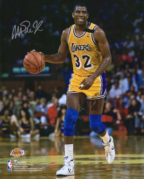 Magic Johnson<br>Los Angeles Lakers<br>Original signiertes Poster<br>40 x 50 cm