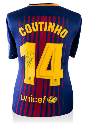 Philippe Coutinho <br>FC Barcelona<br>Original signiertes Heimtrikot 2017-18
